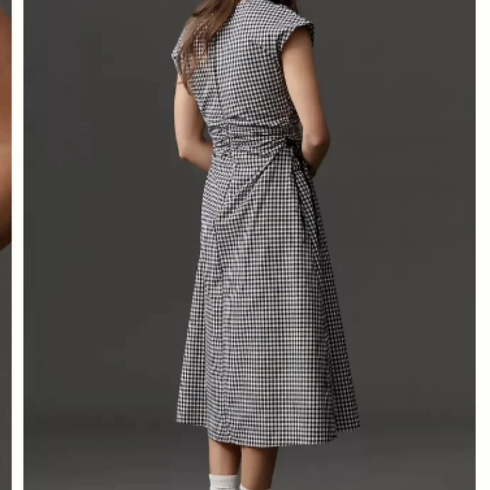 Anthropologie - Lisa Says Gah Felicity Dress - Midnight Check - Picture 2 of 4